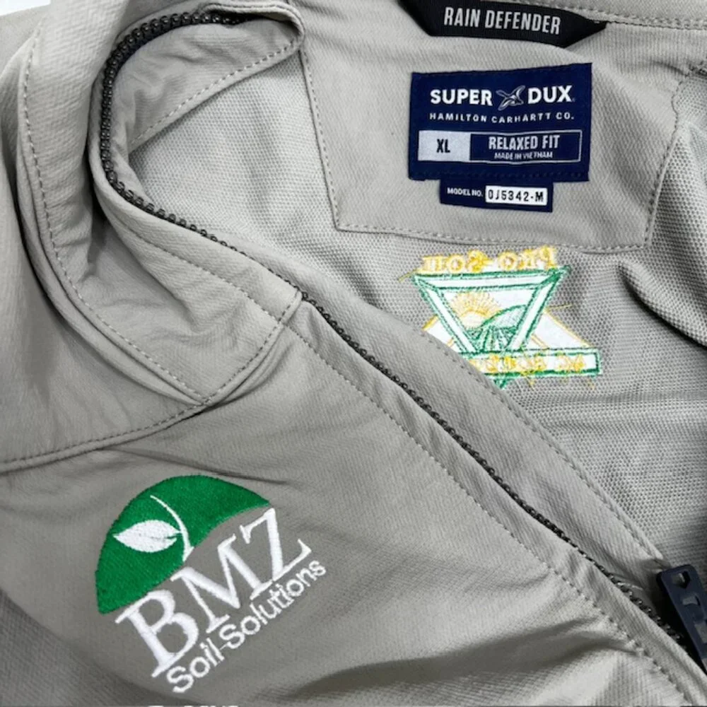 VTG Carhartt XL Rain Defender Jacket Super Dux  Relaxed Light Gray3rd Party( 92) - Picture 5 of 7